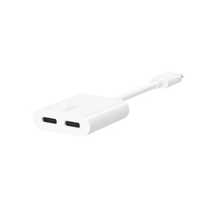 Belkin RockStar USB-C Audio Charge Adapter 60W Dual USB-C White Qatar