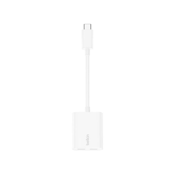 Belkin RockStar USB-C Audio Charge Adapter 60W Dual USB-C White Qatar