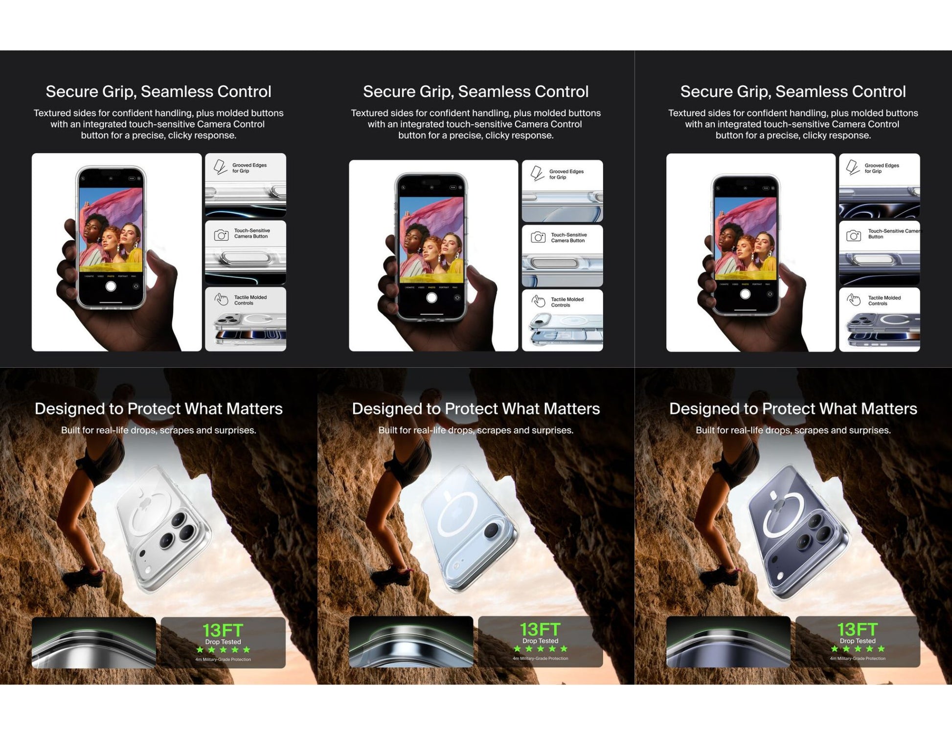 Belkin SheerForce Clear Case iPhone 17 Pro Max Air drop protection Qatar