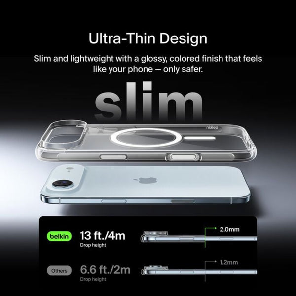 Belkin SheerForce Clear MagSafe Case for iPhone 17 Air Clear Qatar