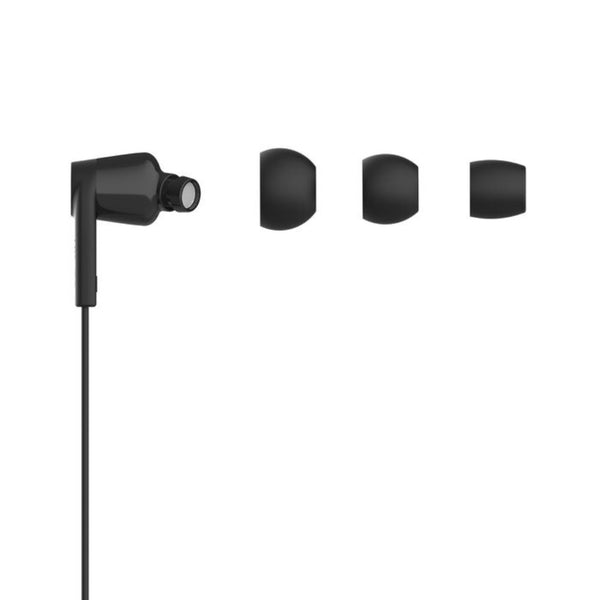 Belkin SoundForm USB-C Wired Earbuds Black with 10mm Drivers Built-in Microphone and IPX5 Water Resistance