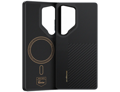 Rear view showcasing the Kevlar® texture of the Benks ArmorPro Montage Case.
