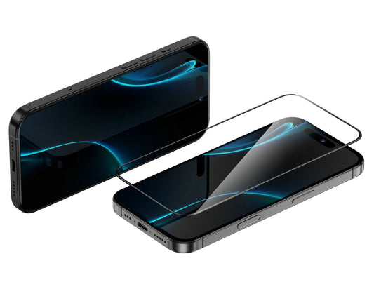 Benks Ultra Shield HD screen protector for iPhone 17, 0.3mm aluminosilicate glass, shock and scratch resistant, bubble-free install at Thabthaba Store Qatar