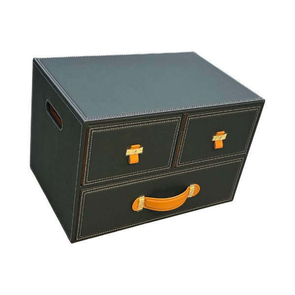 Black car storage box with large capacity, foldable design and sturdy handles Qatar
