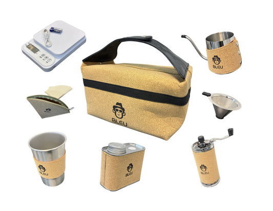 Bleu Coffee Set with grinder scale kettle dripper Qatar