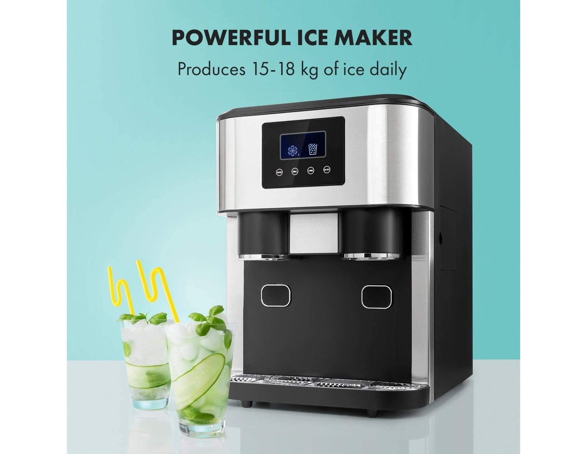 Bleu ZBS-15 Ice Maker & Crusher with water dispenser 15-18kg daily home party ice machine Qatar