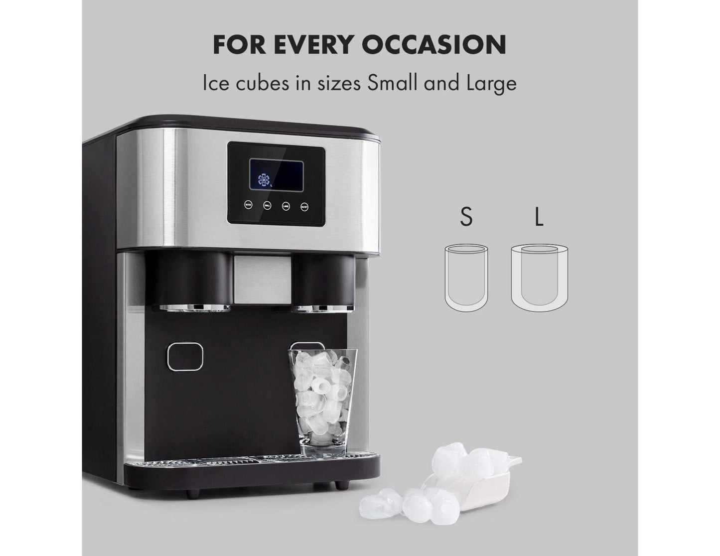 Bleu ZBS-15 Ice Maker & Crusher with water dispenser 15-18kg daily home party ice machine Qatar