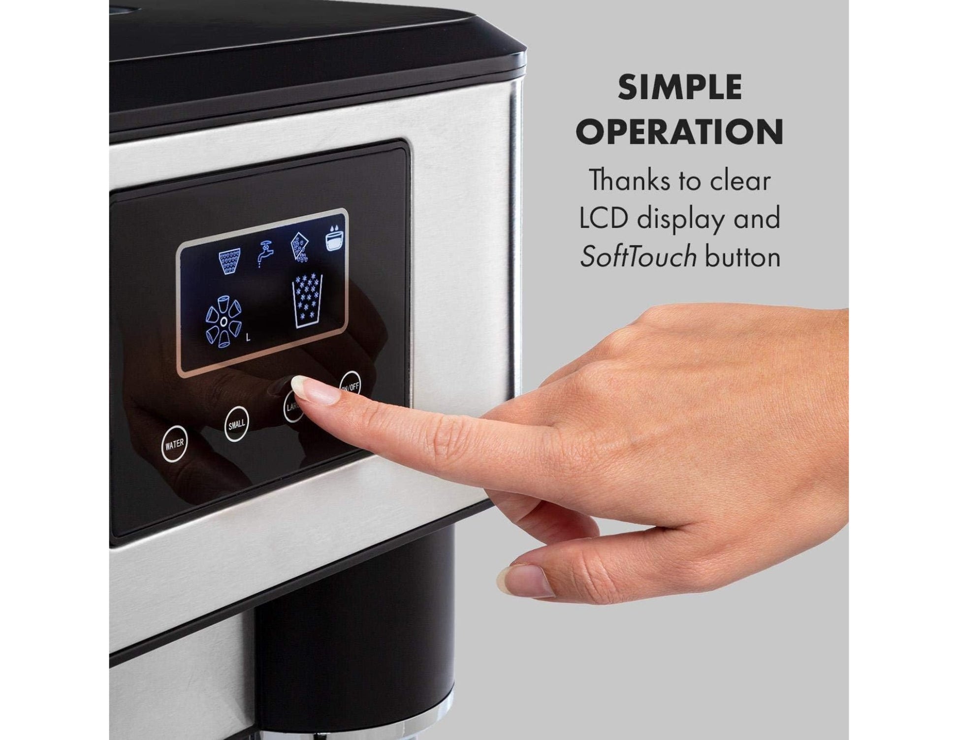 Bleu ZBS-15 Ice Maker & Crusher with water dispenser 15-18kg daily home party ice machine Qatar