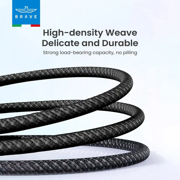 BRAVE 60W USB-C to USB-C braided fast charging cable 300CM Black BDC-55 Qatar