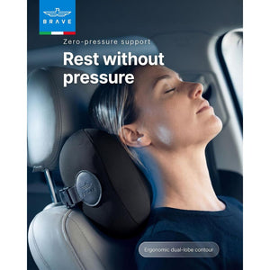 RAVE BHR-01BK Comfort Series Cloud-Sensing Black Car Headrest Pillow with Memory Foam Qatar