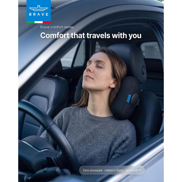 RAVE BHR-01BK Comfort Series Cloud-Sensing Black Car Headrest Pillow with Memory Foam Qatar