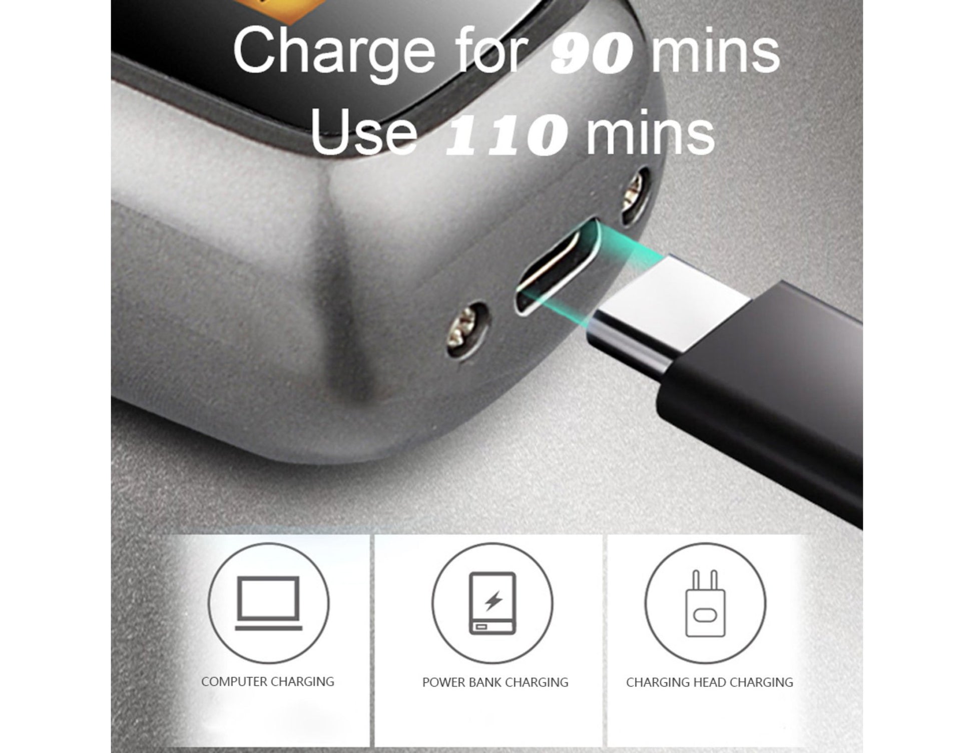 Brave BHT-01 mini hair trimmer zero-gapped T-blade LCD black