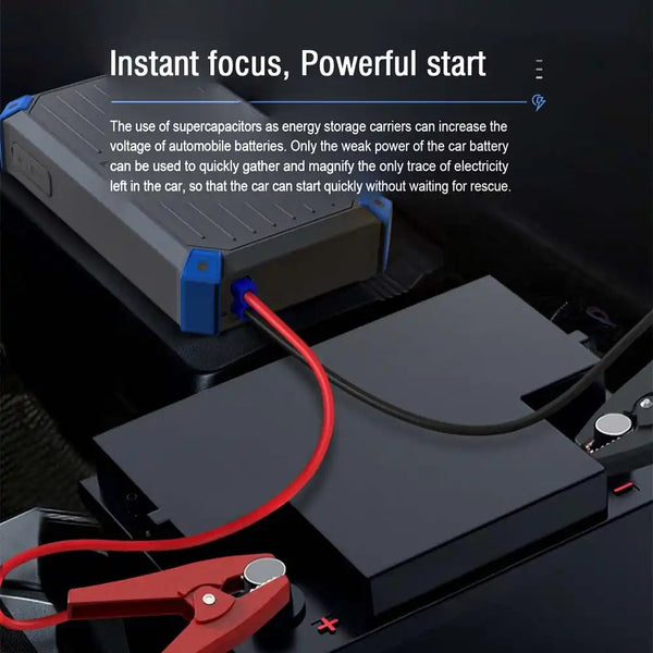 BRAVE BJS-12 2-in-1 super capacitor jump starter and battery charger 1000A Grey Qatar