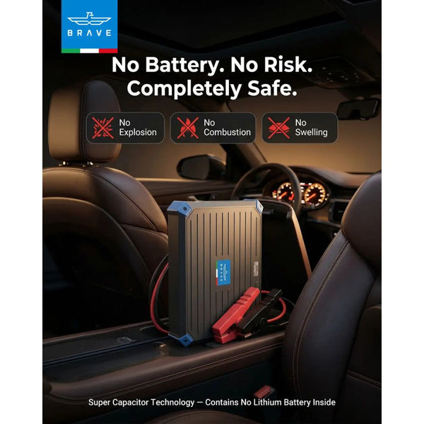 BRAVE BJS-13 1300A super capacitor jump starter battery-free car booster Grey Qatar