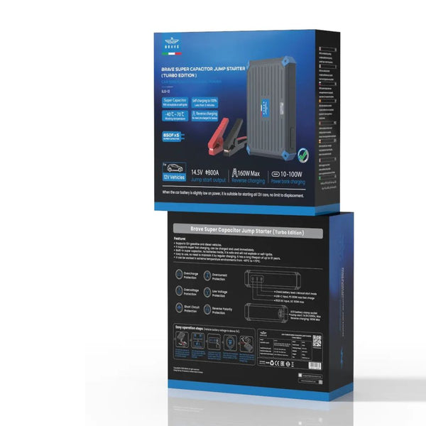 BRAVE BJS-13 1300A super capacitor jump starter battery-free car booster Grey Qatar