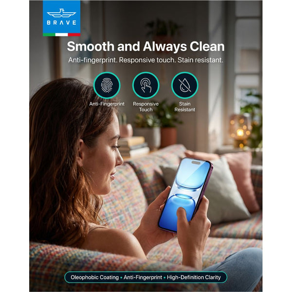 BRAVE BraveGuard 2.5D Clear 9H Tempered Glass Screen Protector for iPhone 18 Pro Max Qatar