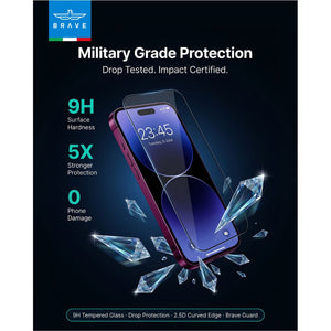 BRAVE BraveGuard 2.5D Clear 9H Tempered Glass Screen Protector for iPhone 18 Pro Qatar