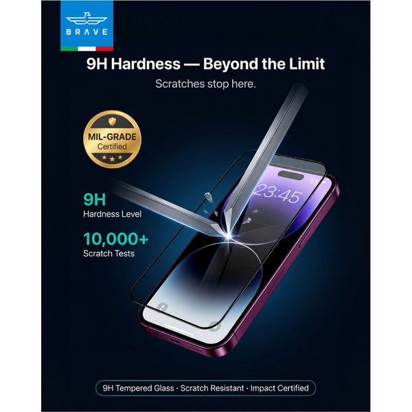 BRAVE BraveGuard 2.5D Clear 9H Tempered Glass Screen Protector for iPhone 18 Pro Qatar