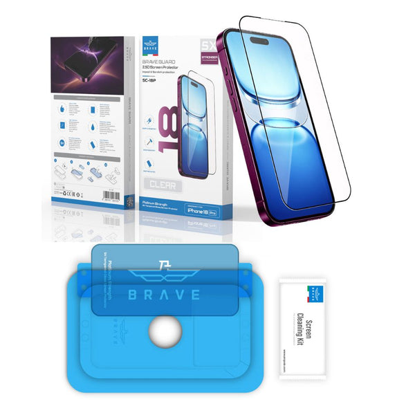 BRAVE BraveGuard 2.5D Clear 9H Tempered Glass Screen Protector for iPhone 18 Pro Qatar