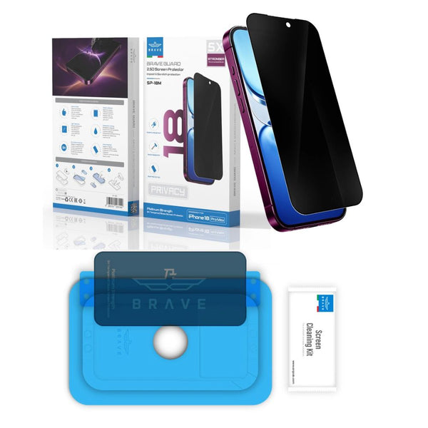 BRAVE BraveGuard 2.5D Privacy 9H Tempered Glass Screen Protector for iPhone 18 Pro Max Qatar