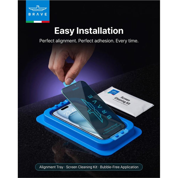 BRAVE BraveGuard 2.5D Privacy 9H Tempered Glass Screen Protector for iPhone 18 Pro Qatar