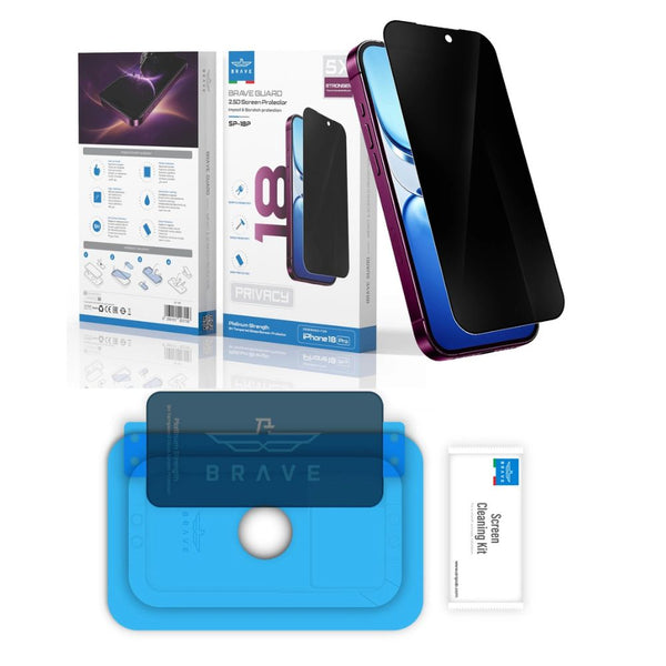 BRAVE BraveGuard 2.5D Privacy 9H Tempered Glass Screen Protector for iPhone 18 Pro Qatar