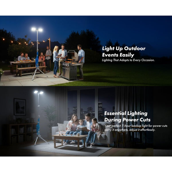 BRAVE BrightForce Pro Series 7000LM LED Spotlight with Adjustable Tripod BLS-01 Qatar