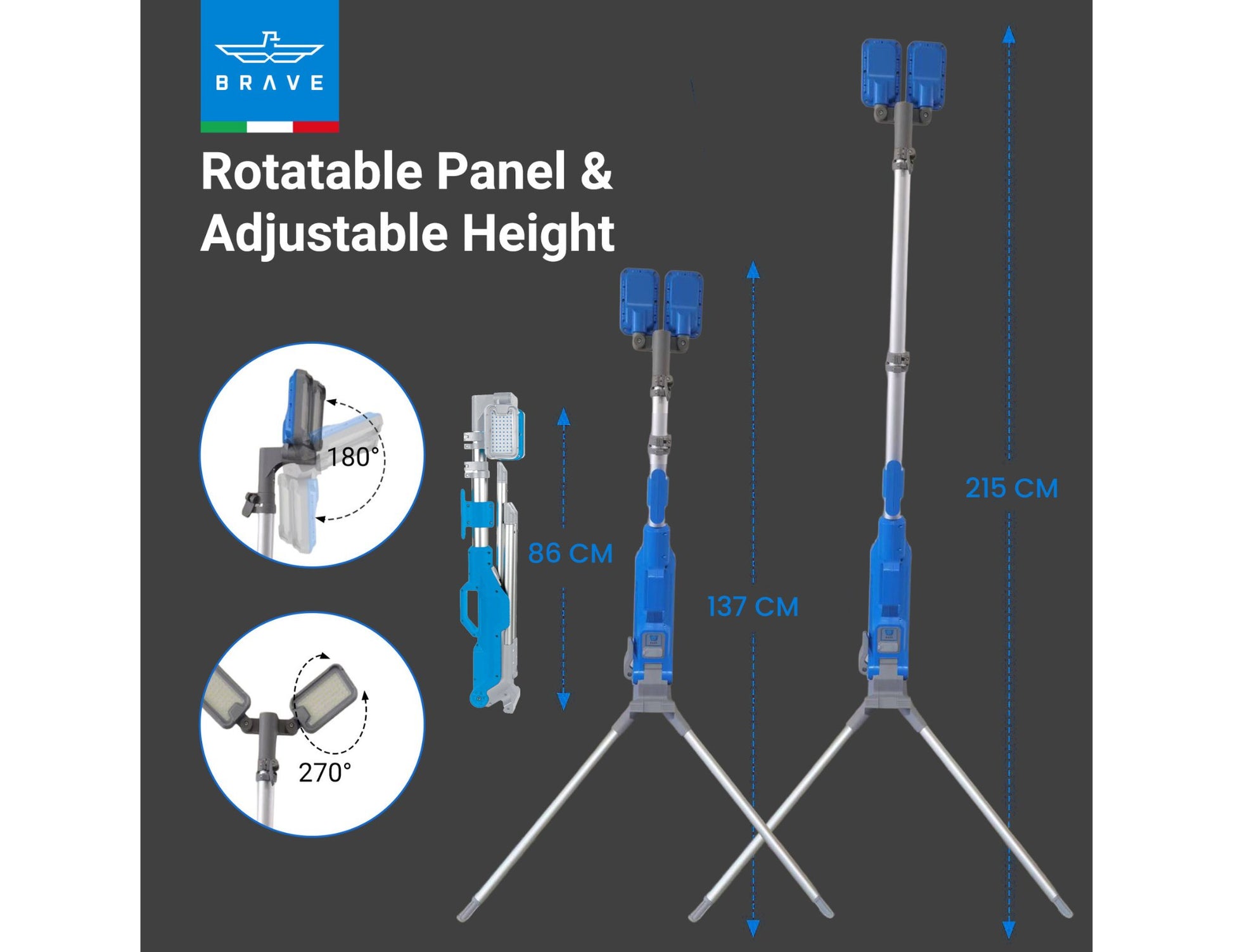 Brave BrightForce Pro Series 7000LM LED Spotlight with Adjustable Tripod Qatar