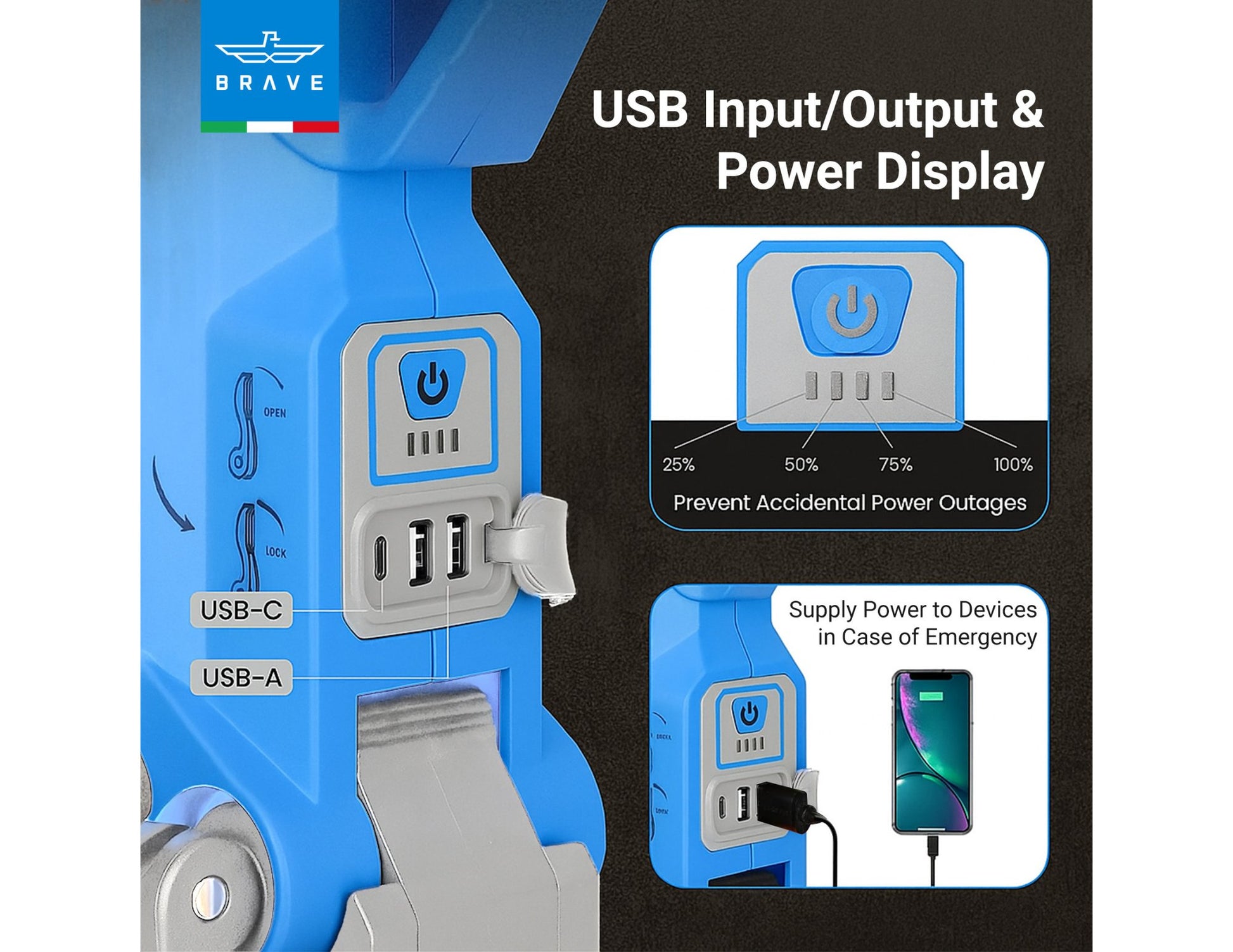 Brave BrightForce Pro Series 7000LM LED Spotlight with Adjustable Tripod Qatar