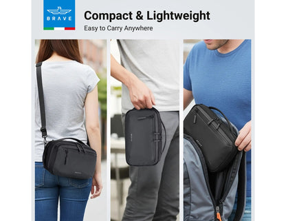 Brave BTP-06 tech pouch organizer water-resistant black travel gadget storage