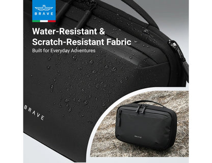 Brave BTP-06 tech pouch organizer water-resistant black travel gadget storage