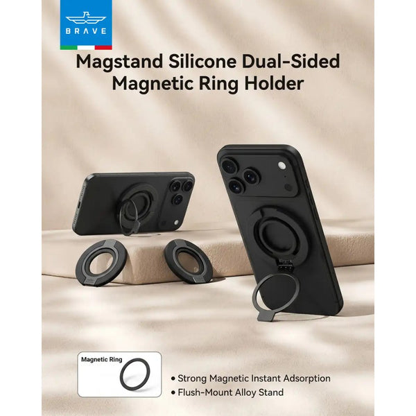 BRAVE Grip 3-in-1 Magnetic Grip and Kickstand Black BG-04BK Qatar