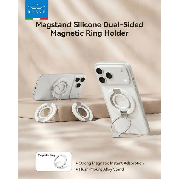 BRAVE Grip 3-in-1 Magnetic Grip and Kickstand White BG-04WH Qatar