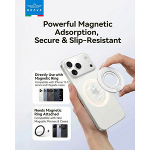 BRAVE Grip 3-in-1 Magnetic Grip and Kickstand White BG-04WH Qatar