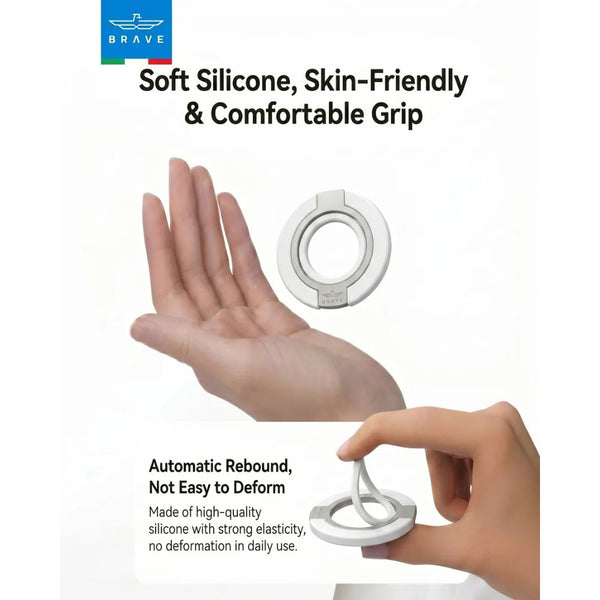 BRAVE Grip 3-in-1 Magnetic Grip and Kickstand White BG-04WH Qatar