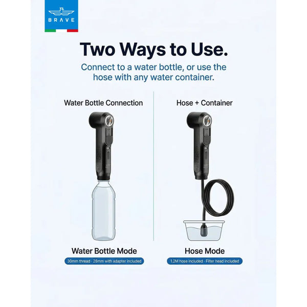 BRAVE Portable Electric Bidet Personal Hygiene Sprayer BEB-01 Black USB-C Rechargeable IPX6 Qatar