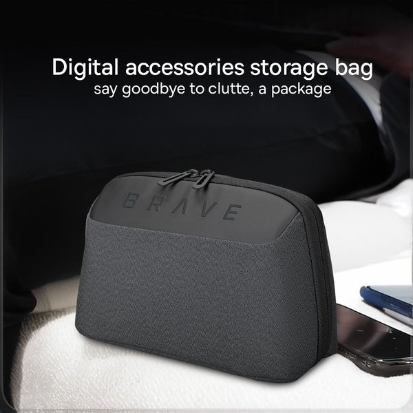 BRAVE Tech Pouch Organizer BTP-02 Black travel electronics storage bag Qatar