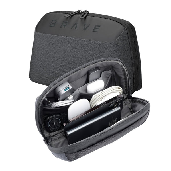 BRAVE Tech Pouch Organizer BTP-02 Black travel electronics storage bag Qatar