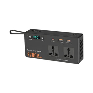 Brix 27000mAh portable power station with 150W AC output USB-C PD charging and LCD display Qatar