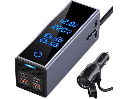 Car Power Inverter Seven-Ports 300W Model 7732 USB-C QC3.0 PD Qatar