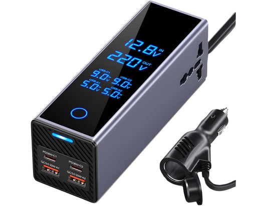 Car Power Inverter Seven-Ports 300W Model 7732 USB-C QC3.0 PD Qatar
