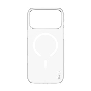 CARE by PanzerGlass SL1M transparent MagSafe case for iPhone 18 Pro Max with ultra-slim 1mm design and anti-yellowing protection in Qatar