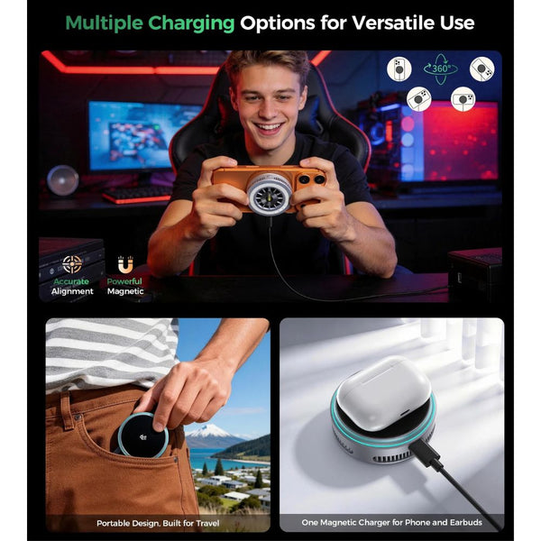 Choetech T640-G MagLeap 25W Qi2.2 Wireless Charger with TEC cooling Qatar