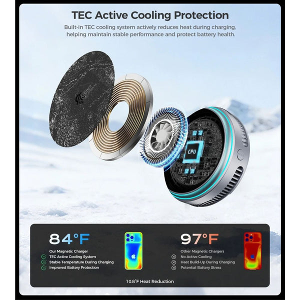 Choetech T640-G MagLeap 25W Qi2.2 Wireless Charger with TEC cooling Qatar