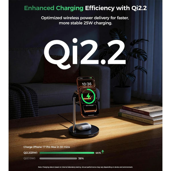 Choetech T641-G MagLeap 25W Qi2.2 Wireless Charging Station with cooling fan Qatar