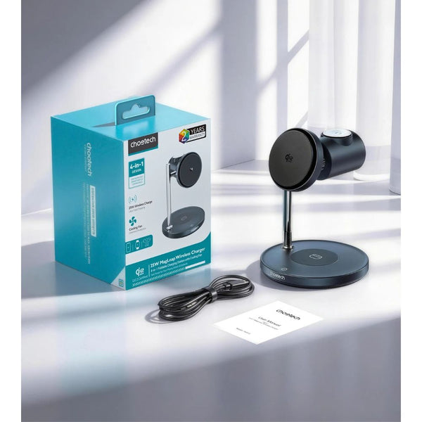 Choetech T641-G MagLeap 25W Qi2.2 Wireless Charging Station with cooling fan Qatar