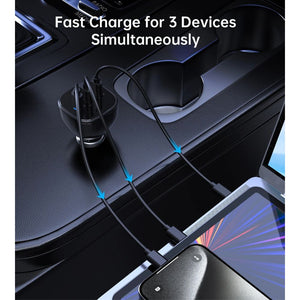 Choetech TC0024 165W car charger with 140W PD3.1 USB-C and 3 ports Black Qatar