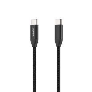 Choetech XCC-1035 240W PD3.1 USB-C to USB-C nylon braided cable 1m Black Qatar