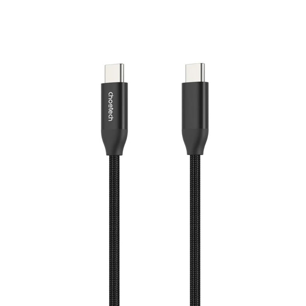 Choetech XCC-1035 240W PD3.1 USB-C to USB-C nylon braided cable 1m Black Qatar