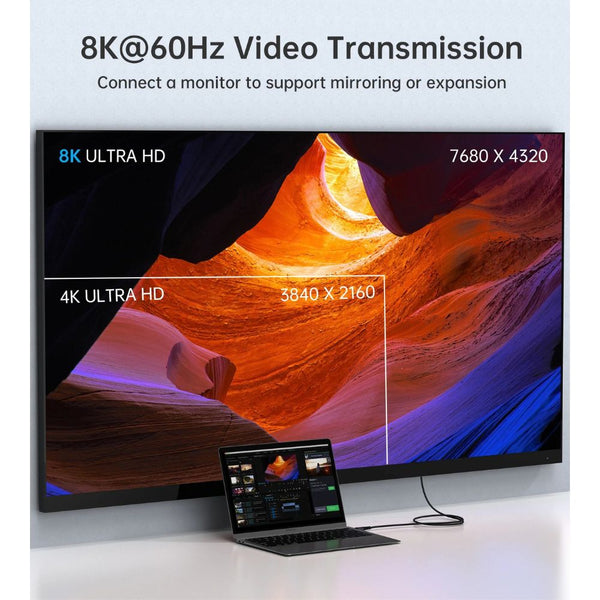 Choetech XCC-1040 240W USB4 Gen3 USB-C cable with 40Gbps data and 8K@60Hz video Black Qatar